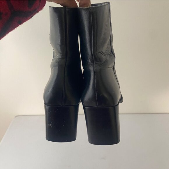 St. John's Bay Rae Square Toe Ankle Boots Shoes Black Y2K - Picture 6 of 10
